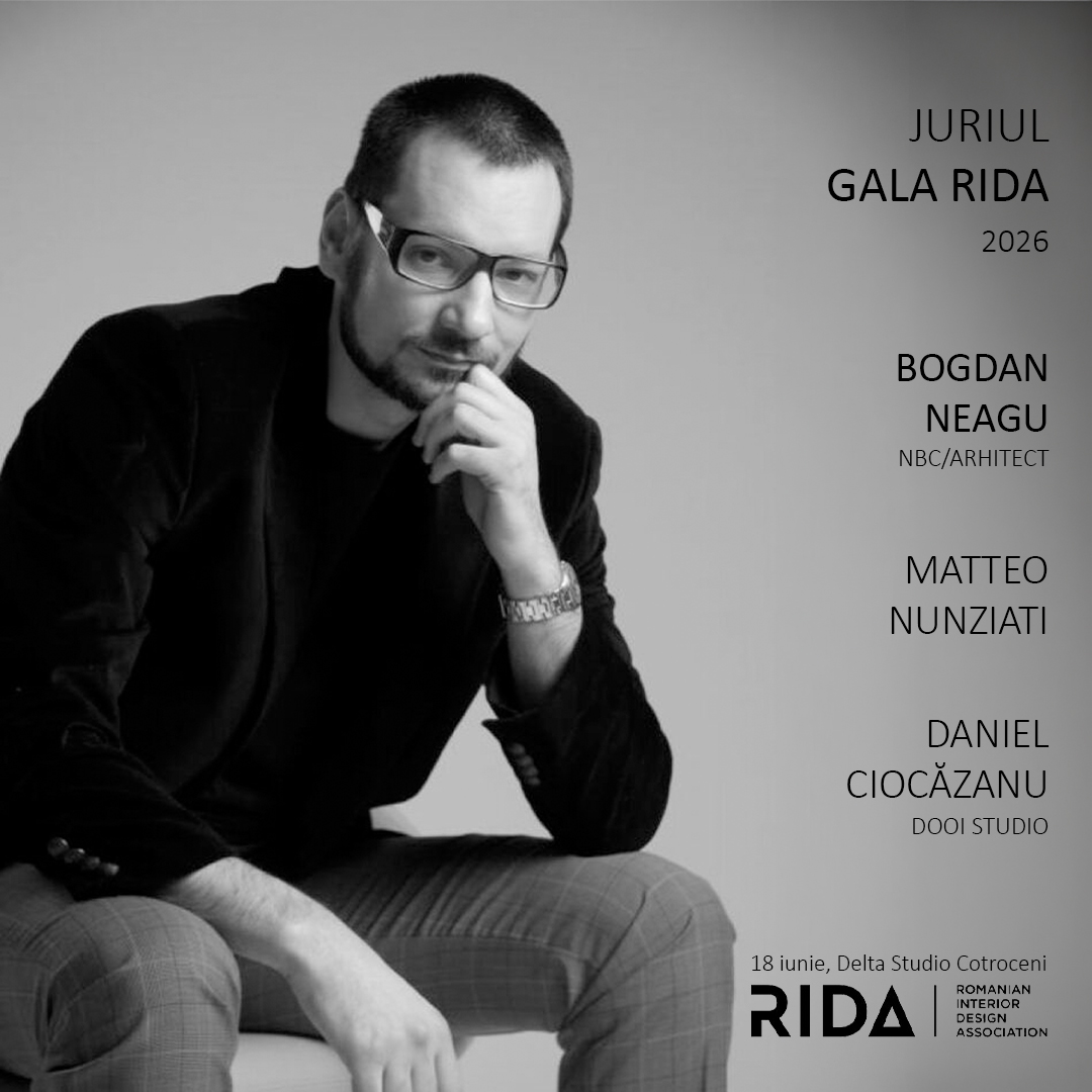 NBC/ARHITECT – Membru în juriul Galei RIDA 2026